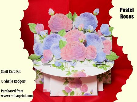 Pastel Roses 3D Shelf Card Kit