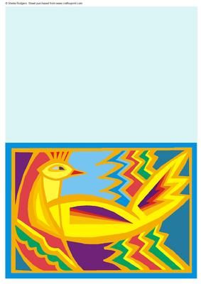 Colourful Art Bird