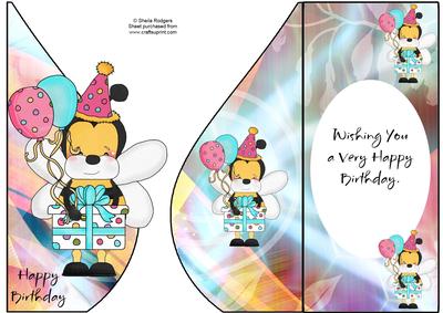 Birthday Bee Teardrop 2