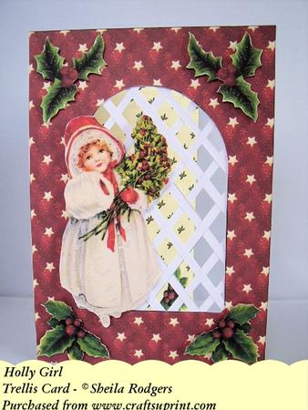 Holly Girl - Trellis Card Kit