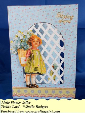 Little Flower Seller - Trellis Card Kit
