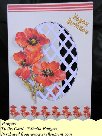 Poppies - Trellis Card Kit