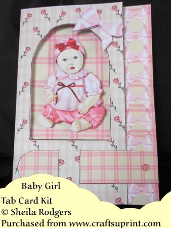 Baby Girl - Tab Card Kit