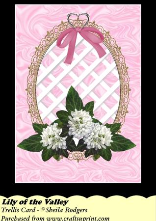 Lily of the Valley - Trellis Card Kit