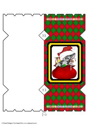 Kitten in Sack Cracker Card