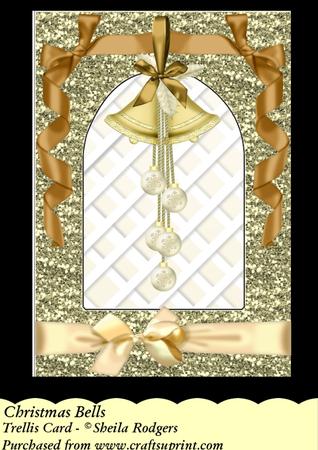 Christmas Bells - Trellis Card Kit