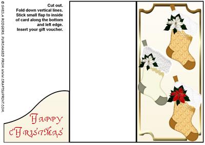 Voucher Card - Christmas Stockings