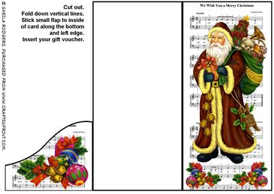 Voucher Card - Vintage Santa