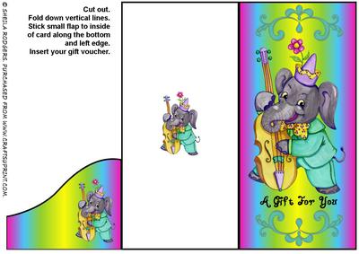 Voucher Card - Musical Elephant
