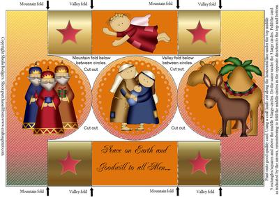 Away in a Manger - Pop Out Card