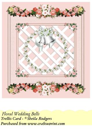Floral Wedding Bells - Trellis Card Kit