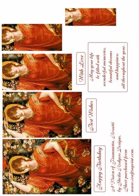 A Vision of Fiammetta, Rosetti