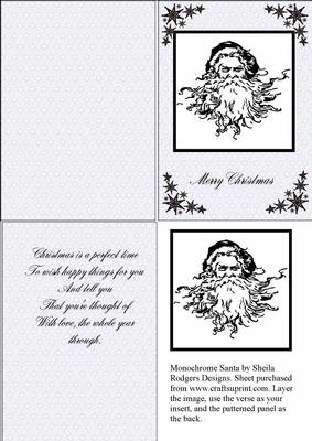 Monochrome Santa