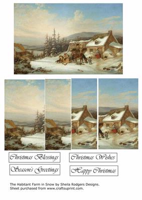 The Habitant Farm in Snow
