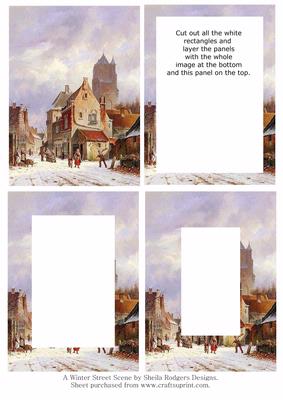 A Winter Street Scene, Vintage