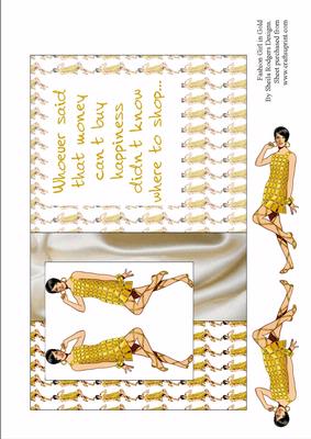 Fashion Girl in Gold