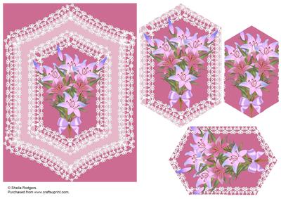 Lily Bouquet Lozenge Shaped Pyramid