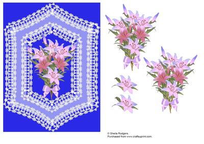 Lily Bouquet on Lace