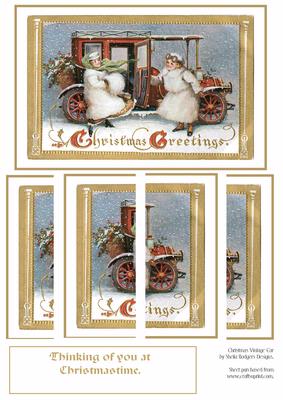 Christmas Vintage Car