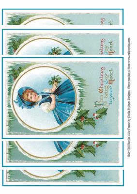Little Girl Blue in Icicle Frame