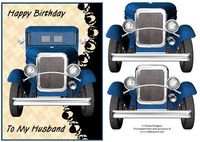 Old Blue Truck for Husband