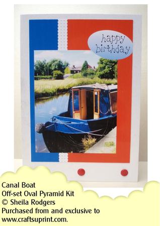 Canal Boat Oval Off Set Pyramid Card Kit