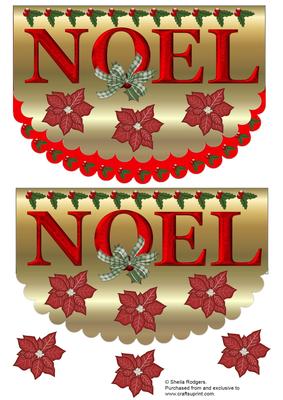 Noel Scalloped Edge Card
