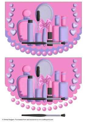 Girly Things Scalloped Card