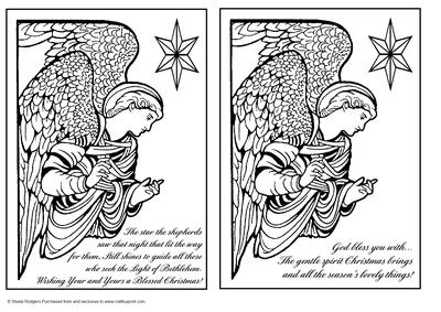 Digital Stamps - Angels 8