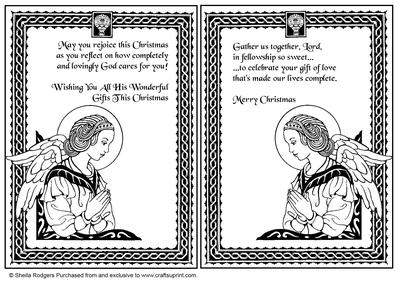 Digital Stamps - Angels 12