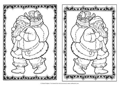 Digital Stamps - Fat Santa