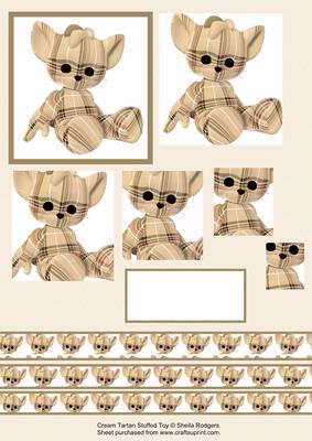 Cream Tartan Stuffed Toy