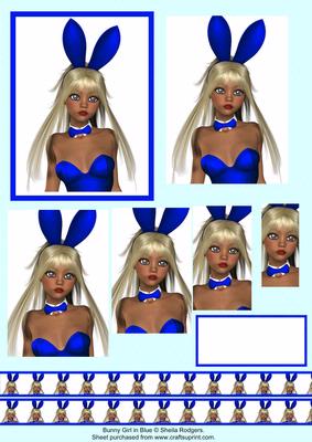 Bunny Girl in Blue
