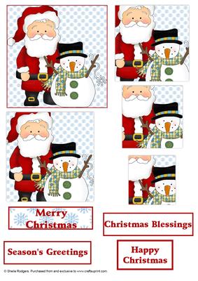 Santa and Snowman Pyramid