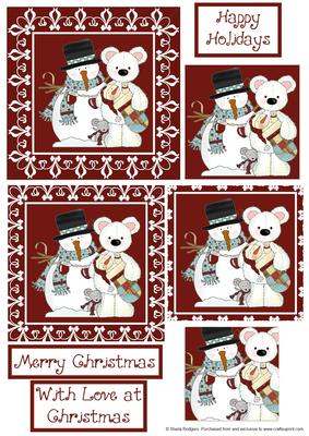Sasha Snowman, Pookie Polar Bear and Monty Mouse