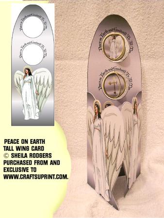 Tall Wing Card - Peace on Earth