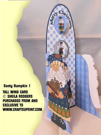 Tall Wing Card - Santy Bumpkin 1