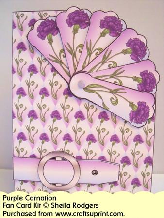 Fan Card - Purple Carnation