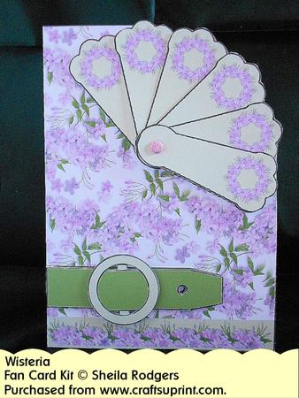 Fan Card - Wisteria