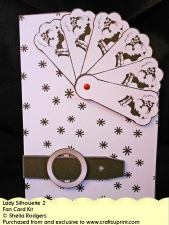 Fan Card - Lady Silhouette 2