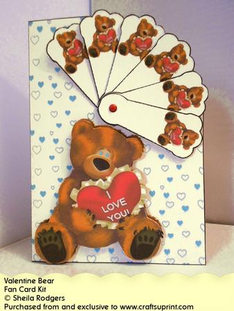 Fan Card - Valentine Bear