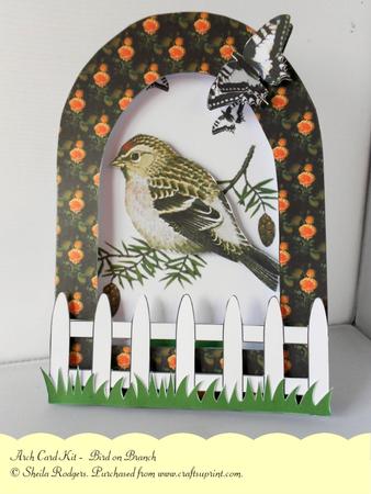Arch Card Kit - Bird on Branch