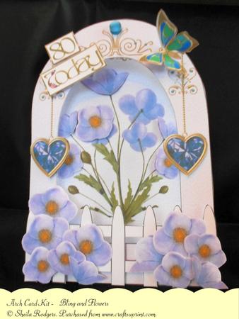 Arch Card Kit - Bling and Flowers