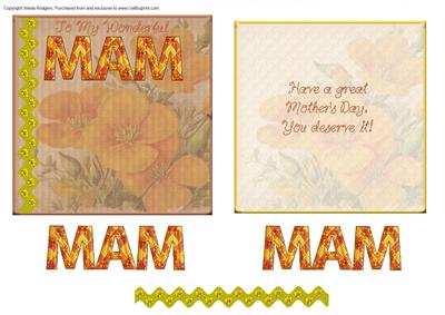Mam Mother's Day Quick Card