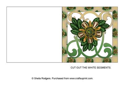 Kanzashi Flower Aperture Card 3