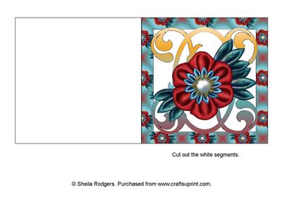 Kanzashi Flower Aperture Card 4