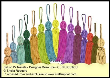 Set of 15 Tassels - Designer Resource