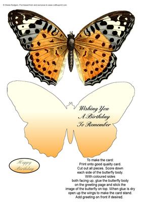 Butterfly Stand Up Card 1