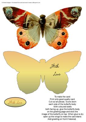 Butterfly Stand Up Card 2