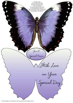 Butterfly Stand Up Card 3